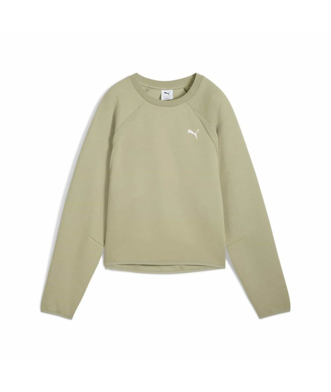 Moletom Puma Evostripe Comfort Sh Lux Army Mulher