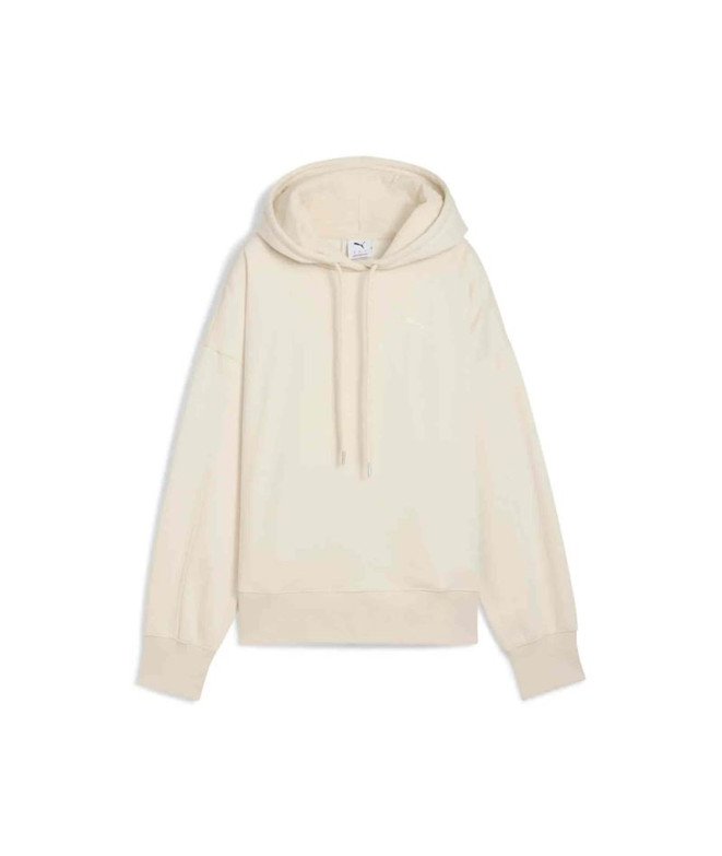 Moletom Puma Her Oversized de Bege Mulher