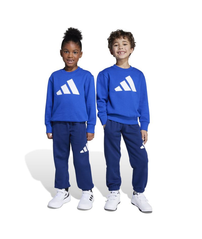Conjunto adidas Lk Bl Fl Jog Infantil Azul /...