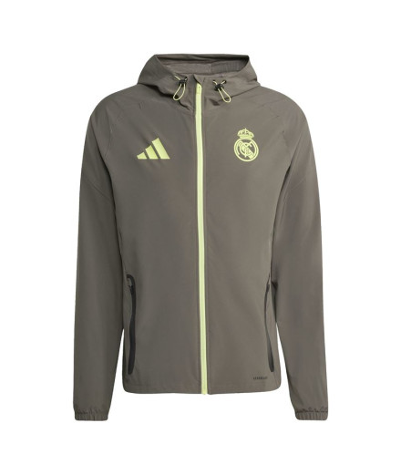 Moletom de Futebol adidas Real Madrid C Vt Homem Cinza Moletom de Futebol adidas Real Madrid C Vt Homem Cinza