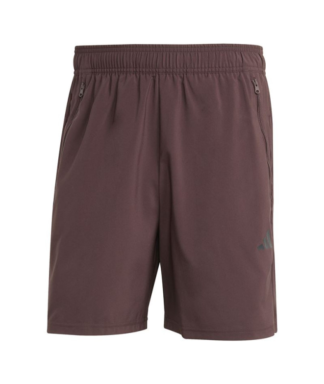 Pantalón de Fitness adidas Tr-Es Wv Sho Hombre Marsom / Negro
