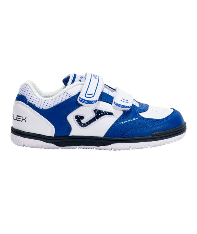 Chaussures de futsal Joma Haut Flex 2532 Royal Blanc Intérieur Enfant