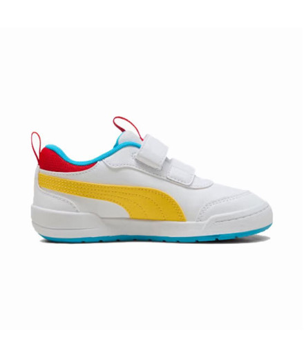 Sapatilhas Puma Multiflex 2 Col, Branco -Pe, Infantil Sapatilhas Puma Multiflex 2 Col, Branco -Pe, Infantil