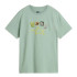 Camiseta Vans Perforar Os Ss Cinza Oliva Mulher