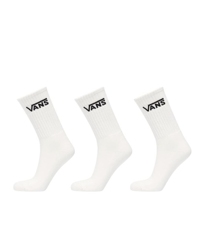 Meias Vans Classic Crew Rox Branco Homem 3PK