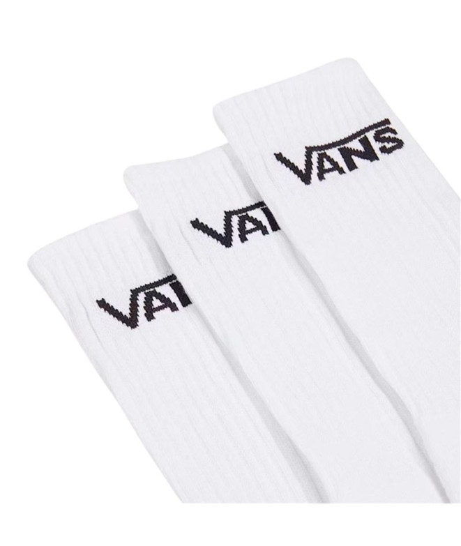 Calcetines Vans Classic Crew Blanco Hombre 3 PK