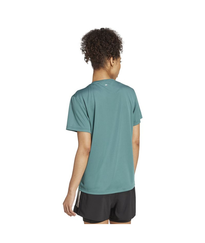 Camiseta de Running adidas Run It Tee Pretea Homem