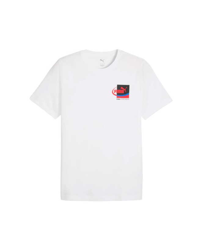 Camiseta Puma Graphic Small Box Te Branco Homem