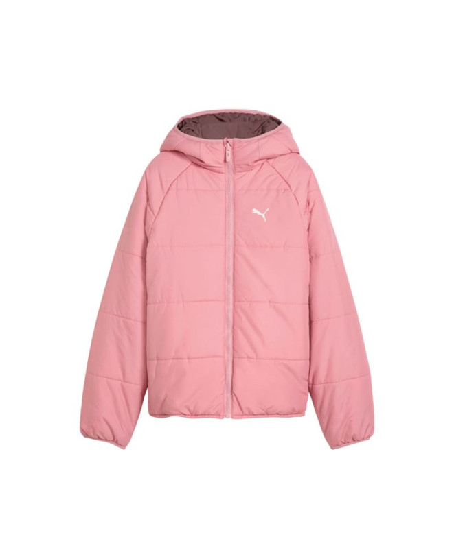 Casaco Puma Reversible Puffer Ja Rosa Infantil