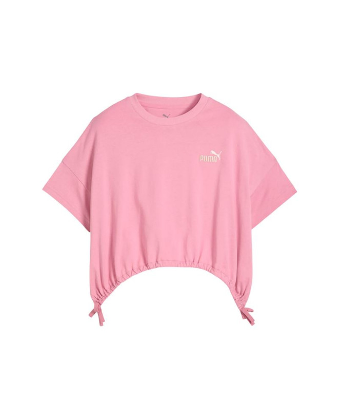 Camiseta Puma Tweenerverse Knotted Rosa Menina
