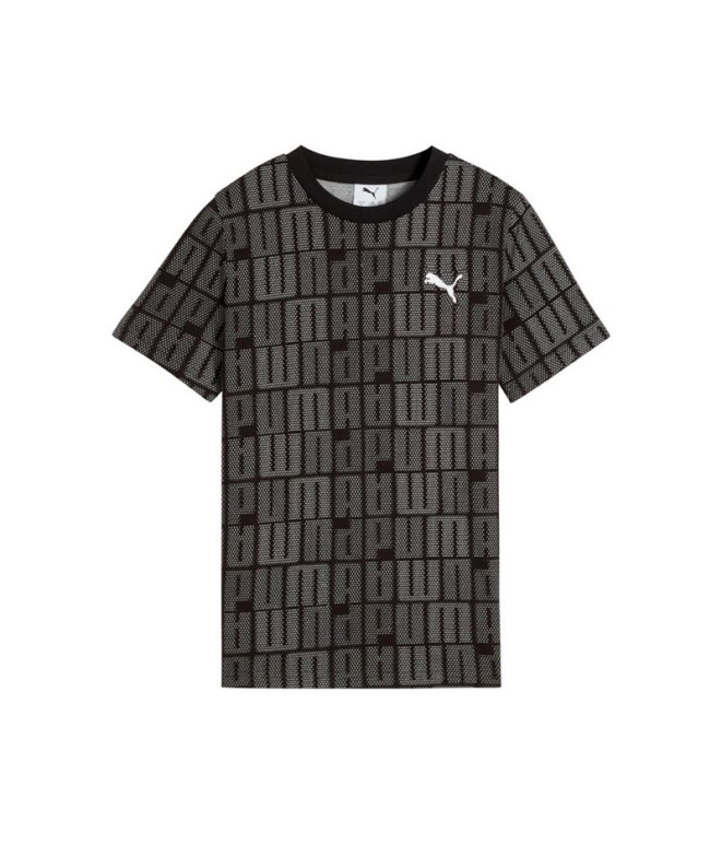 T-shirt Puma Essentials Logo Lab Aop Noir Enfant