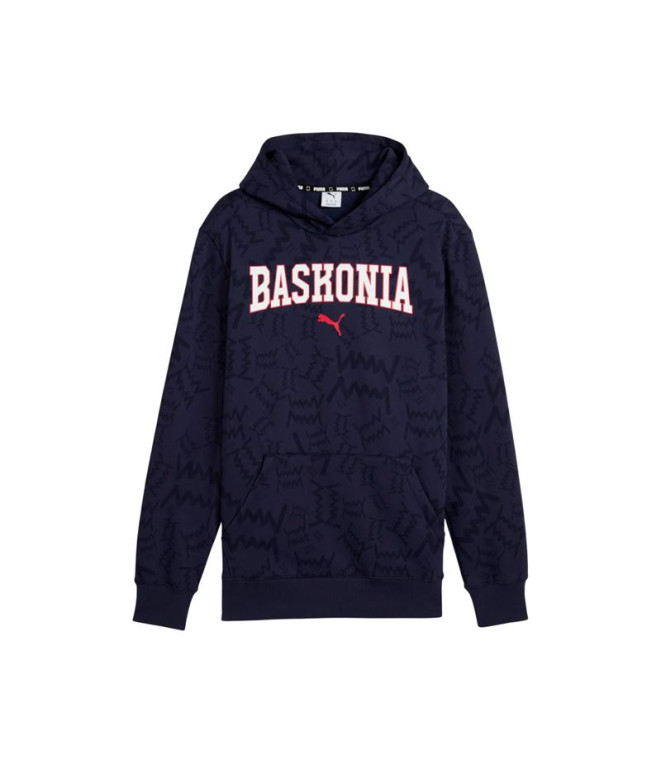 Moletom de Basquetebol Puma Baskonia Post Game H Azul Marino Homem