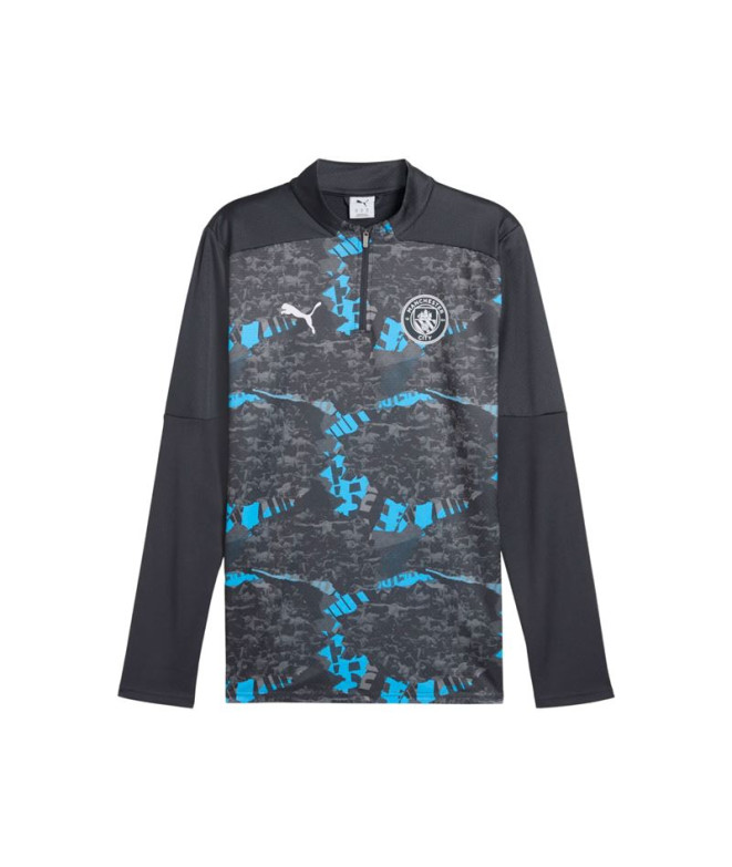 Sudadera de Fútbol Puma Manchester City Prematch 1/4 Zi,Strong Gray Co, Hombre
