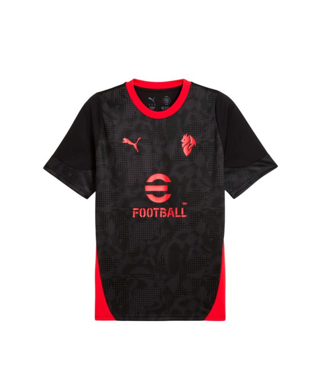 Camiseta de Fútbol Puma AC Milan Training , Black-For, Hombre