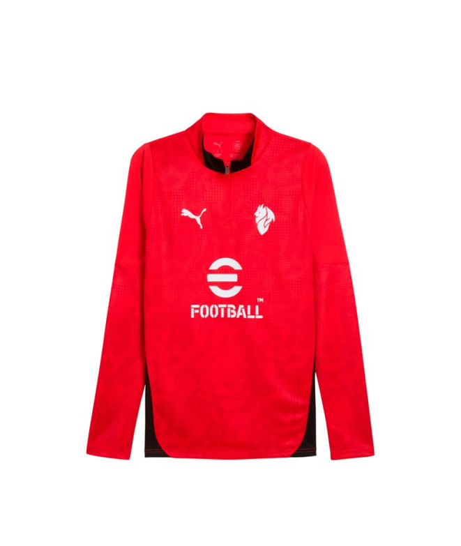 Camiseta de Fútbol Puma AC Milan Training 1/4 Zip,For All Time R, Hombre
