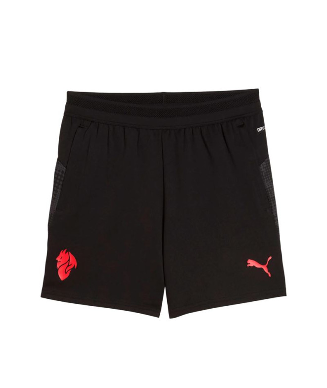 Pantalón de Fútbol Puma AC. Milán Training Shorts Black Fo Infantil