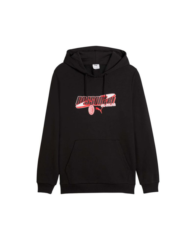 Sudadera de Fútbol Puma AC Milan Ftblculture d, Black-For, Hombre