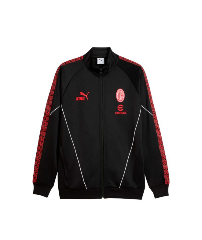 Casaco de Futebol Puma AC Milan King Anthem Black-For, Homem