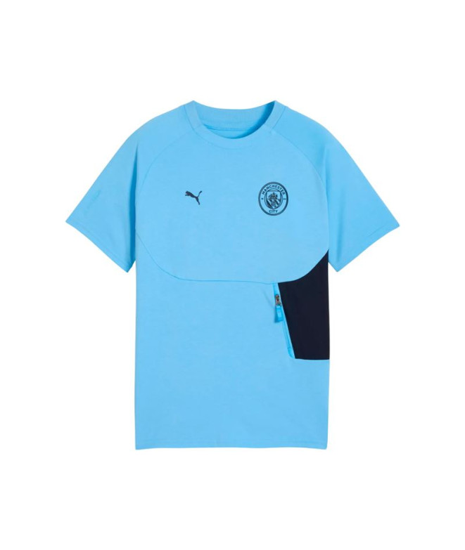 Camiseta de Futebol Puma Manchester City tech PockeDeep Navy-Te, Infantil