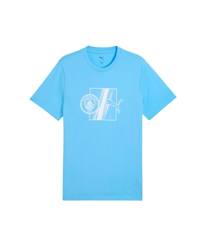 Camiseta de Futebol Puma Manchester City Ftblculture, Team Light Blu, Homem