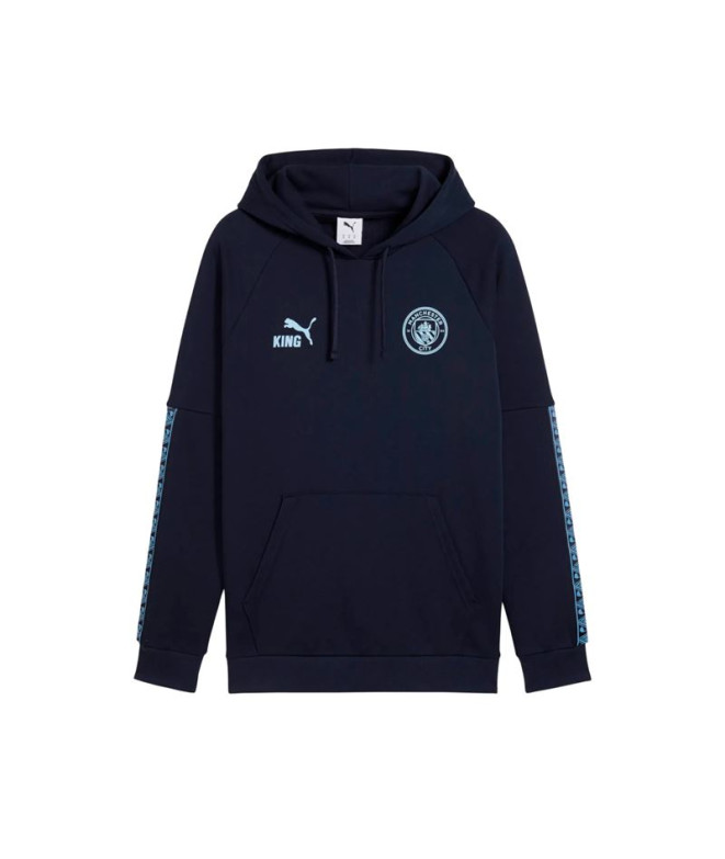 Sudadera de Fútbol Puma Manchester City King die,Deep Navy-Team Li, Hombre