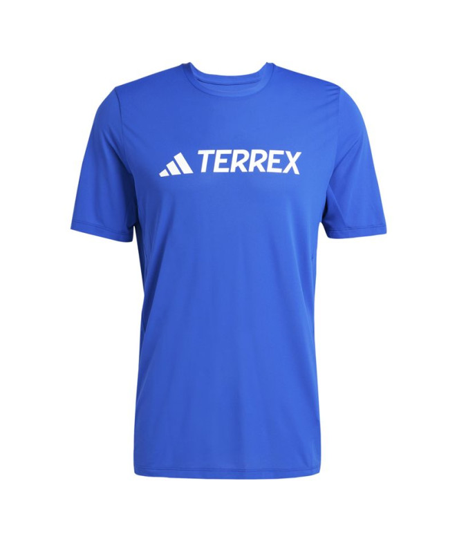 Camiseta de Montaña adidas Mt Log Tech Hombre Azul