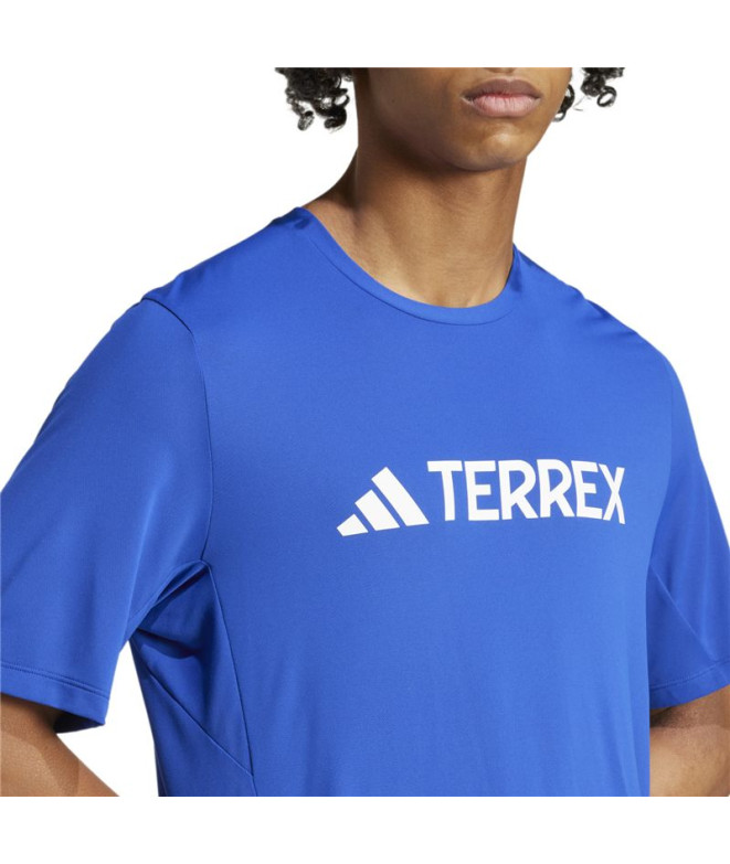 T-shirt de Montagne adidas Mt Log Tech Homme Bleu