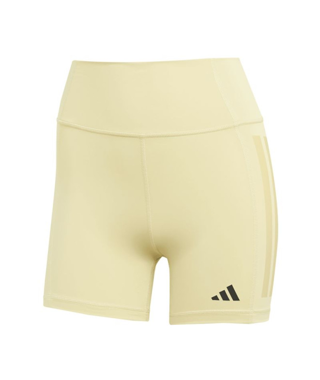 Collants de Fitness adidas Optime 3Bandas 1/4 Femme Jaune