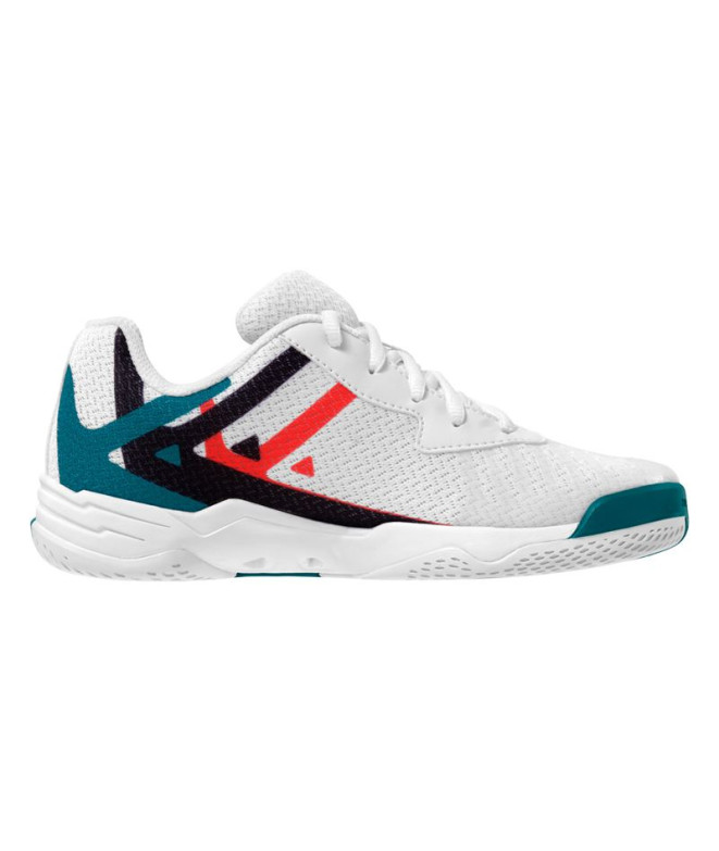 Sapatilhas de Andebol Kempa Wing 2.0 Infantil Branco/ciano