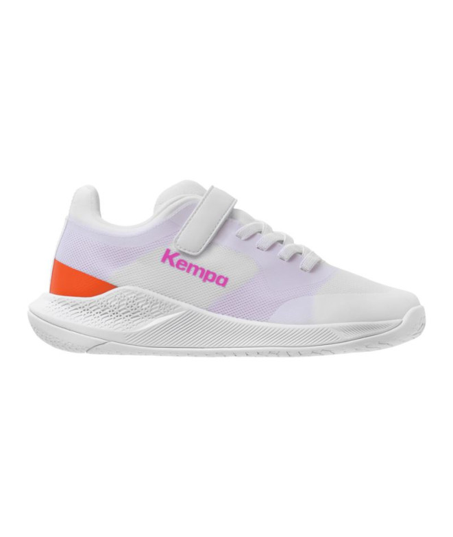 Chaussures de Handball Kempa Kourtfly Enfant blanc/violet