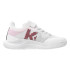 Sapatilhas de Andebol Kempa Kourtfly Infantil branco/vermelho/preto