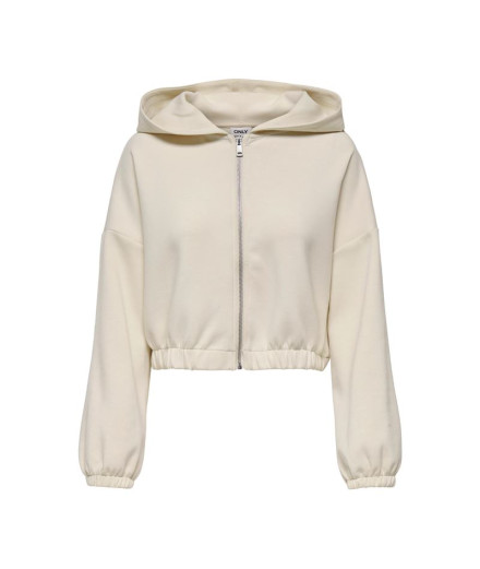 Veste Only Onlscarlett Ls Elastic Zip Hood Swt Noos Femme...