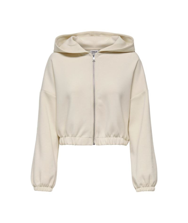 Casaco Only Onlscarlett Ls Elastic Zip Hood Swt Noos Mulher Birch