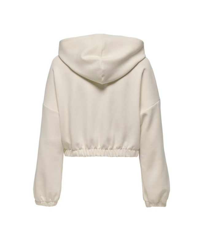 Casaco Only Onlscarlett Ls Elastic Zip Hood Swt...