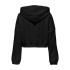 Veste Only Onlscarlett Ls Elastic Zip Hood Swt Noos Femme Black
