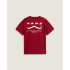 T-shirt Vans Déterminé Ss Homme Bordeaux/Blanc