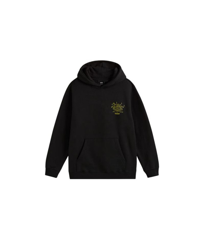 Sweat Vans Pullover Rayé Enfant Noir