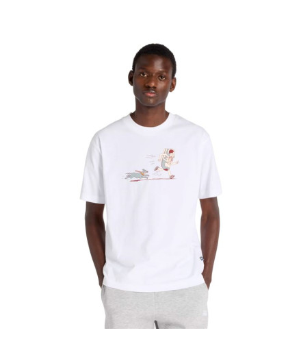 T-shirt New Balance Newbie Chase Blanc Homme