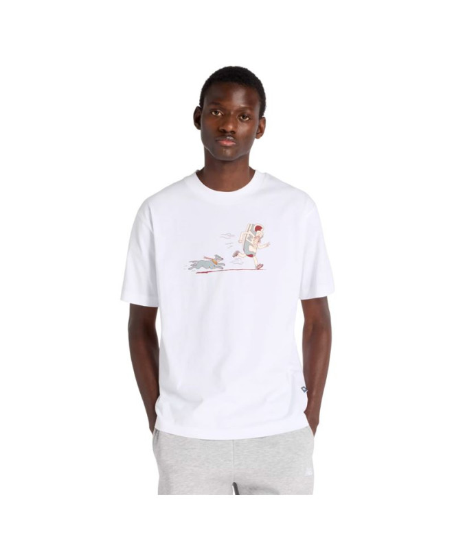 Camiseta New Balance Newbie Chase White Hombre