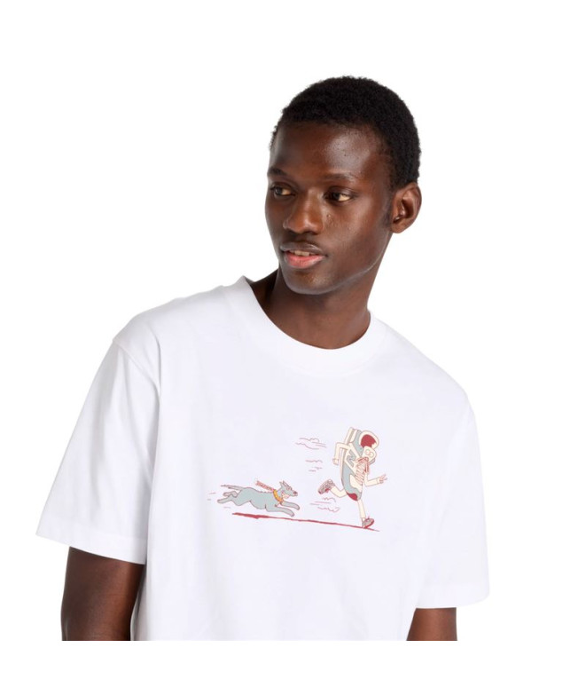 T-shirt New Balance Newbie Chase Blanc Homme