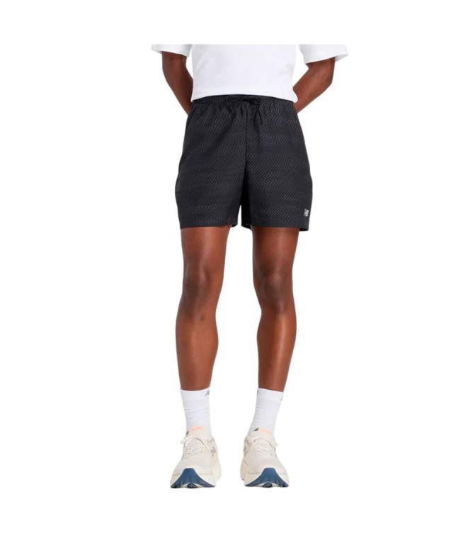 Calça de Running New Balance Sport Essentials Printed 5" Preto Homem