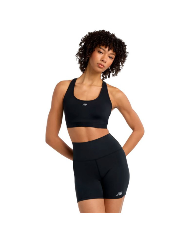 Sujetador esportivo de Yoga e pilates New Balance Nb Essential Run Mulher Bk