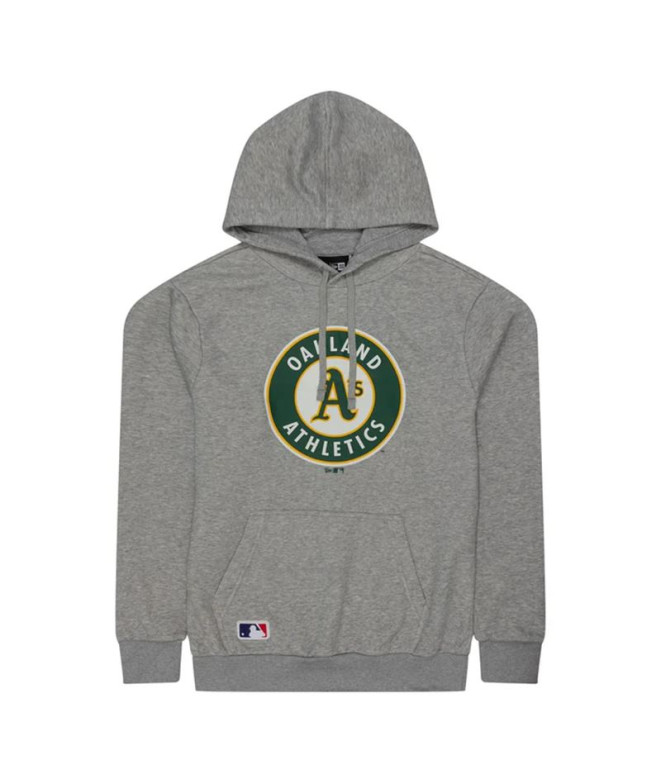 Moletom New Era Nos Mlb Regular Oakath Hgr Homem Cinza Med