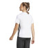 Camiseta de Fitness adidas We 3 Bandas Crew Mulher Branco/Preto