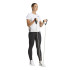T-shirt de Fitness adidas We 3 Bandas Crew Femme Blanc/Noir