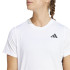 Camiseta de Fitness adidas We 3 Bandas Crew Mulher Branco/Preto