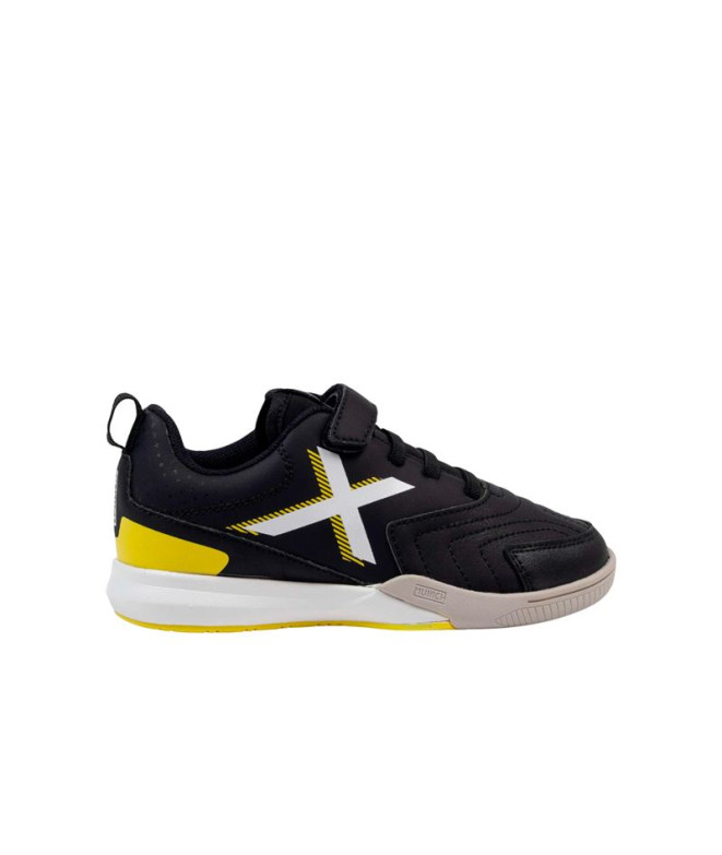 Chaussures Futsal Munich Rondito Kid Elastic Laces 13 Enfant Noir