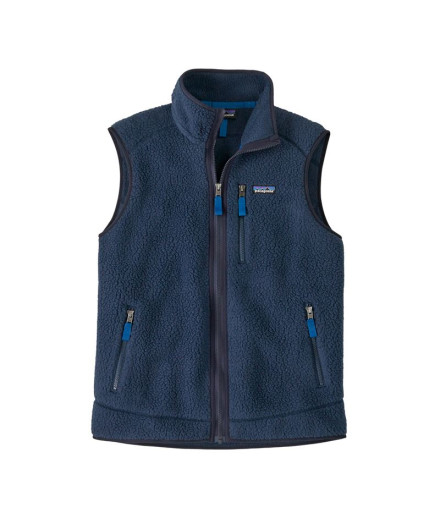 Colete Patagonia Retro Pile Vest Homem Novo Azul...