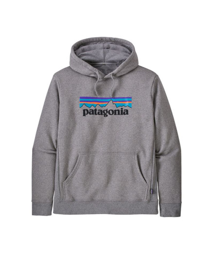 Moletom Patagonia P-6 Logo Uprisal Hoody Homem Cinza