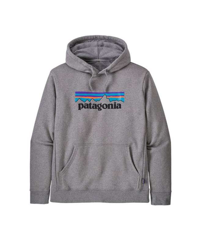 Sweat Patagonia P-6 Logo Uprisal Hoody Homme Gris